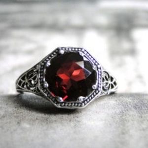 Garnet Ring Size 6